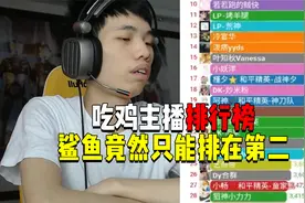 和平精英主播排行榜！鲨鱼竟然只能排在第二？