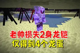 我的世界冰火传说109：老帅损失了2条龙和全身龙铠，得到4个龙蛋