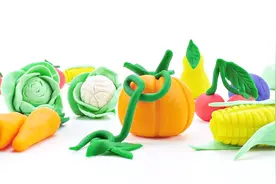 手工DIY，如何用橡皮泥制作新鲜的水果蔬菜，心灵手巧