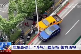 两车高架上“斗气”险坠桥 警方通报视频封面