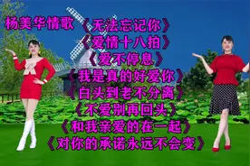 杨美华情歌《无法忘记你》《我是真的好爱你》《不爱别再回头》