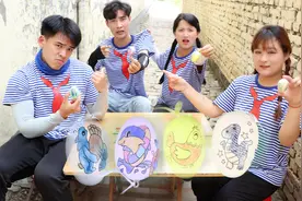 小伙伴们一起DIY鸡蛋画，没想大家画的都很生动，真好玩视频封面