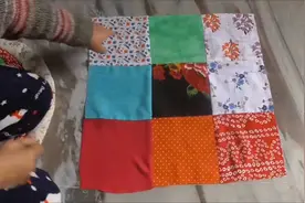 碎花布别再扔啦，只需简单几步就能变废为宝，做个实用的圆形凳子视频封面