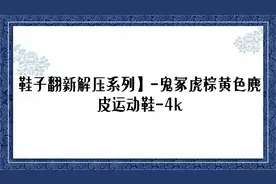 鞋子翻新解压系列】-鬼冢虎棕黄色麂皮运动鞋-4k【转载】视频封面