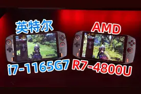 帧数差别太大了！英特尔i7-1165G7对比AMD R7-4800U游戏测试