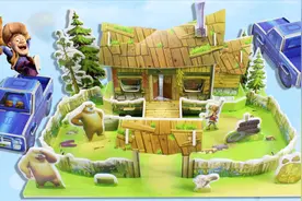 熊出没3D立体拼图 光头强的家 玩具一班