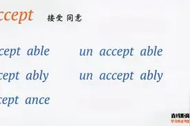 词根词缀背单词：accept，学会一个词，记住六个词