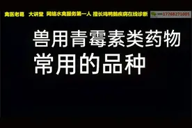 兽用青霉素类药物作用大全及其配伍禁忌