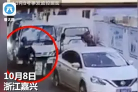 真解气！小车违规停车挡住垃圾车的去路，垃圾车司机将垃圾倒车上视频封面