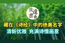 十二个《诗经》中绝美的女孩名字，清新优雅，充满诗情画意！视频封面