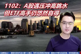 1102@陈雨墨#财经：A股遇压冲高跳水，但ETF高手仍轻松自在视频封面
