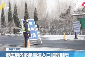 临沂降雪致路面结冰，大货车冲落桥下！枣庄多条高速入口临时关闭视频封面