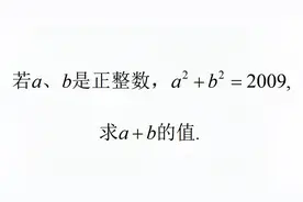 正整数a、b满足a²+b²=2009，求a+b的值，见识一下暴力解法