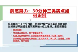 缠论解惑篇①：30分钟三类买点如何识别？三买定义，位置+结构视频封面