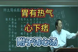 倪师分享：胃有热气，胃、心下痞—附子泻心汤
