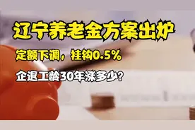 辽宁养老金方案出炉，定额下调，挂钩0.5%，企退工龄30年涨多少？视频封面
