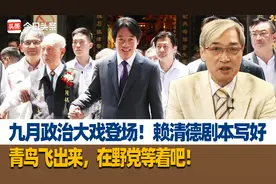 九月政治大戏登场！赖清德剧本写好，青鸟飞出来，在野党等着吧！