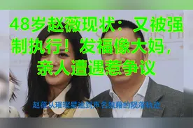 48岁赵薇现状：又被强制执行！发福像大妈，亲人遭遇惹争议