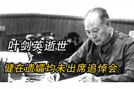 叶帅一生6次婚姻，他病逝后，还健在的遗孀为何没有参加追悼会
