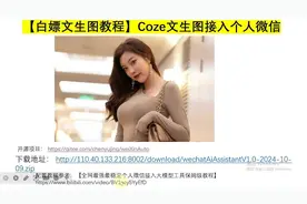 【白嫖文生图教程】Coze文生图接入个人微信