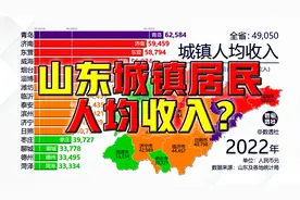 山东各市城镇居民人均可支配收入，2000-2022@DOU+小助手视频封面