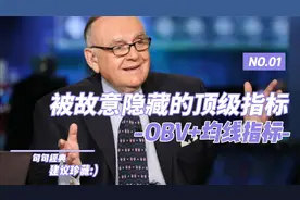 被故意隐藏的顶级指标：OBV+均线指标，句句经典，建议珍藏
