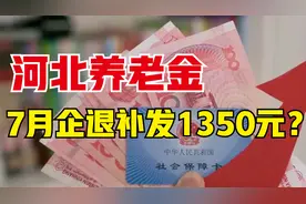 7月河北养老金将调整补发，企退补发7个月，补发1350元能实现吗？视频封面