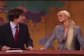 Paris Hilton and Jimmy Fallon