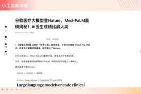 谷歌医疗大模型登Nature，中英文医疗模型差距有多少？