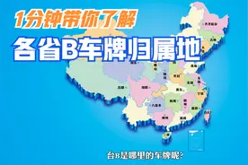 1分钟带你了解各省B车牌归属地(不包含港澳) 请耐心看完哦视频封面