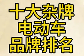 十大杂牌电动车品牌排名揭晓！