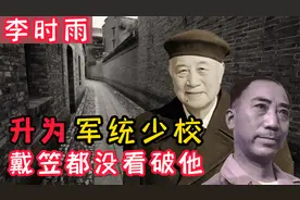 李时雨潜伏，一路高升到军统少将，戴笠至死未看破其身份