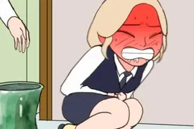 女生被老师叫到办公室谈话，突然想上厕所视频封面