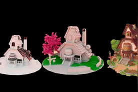 maya场景建模，3d建模渲染，场景模型制作教学，