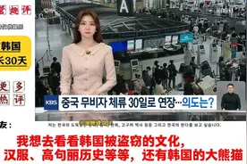 外网看中国对韩国免签天数增加到30天，韩国网友似乎很激动！视频封面