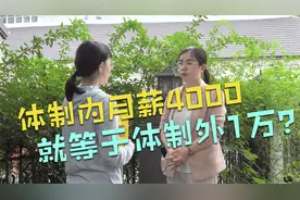 体制内月薪4000就等于体制外月薪1万视频封面