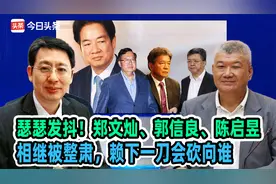 瑟瑟发抖！郑文灿、郭信良、陈启昱相继被整肃，赖下一刀会砍向谁视频封面