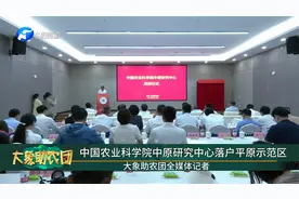 中国农业科学院中原研究中心落户平原示范区视频封面