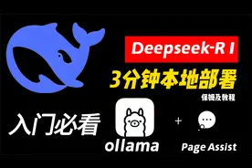 本地部署DeepSeek教程，全程高能无尿点Ollama+浏览器插件专属AI视频封面