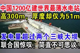 中国1200亿建水电站，高300m厚度却为51m 发电量超过两个三峡大坝视频封面