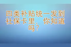 四类补贴统一发到社保卡里，你知道吗？视频封面