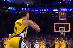 NBA精彩时刻：哈利伯顿压哨远投 踩三分线绝杀变绝平视频封面