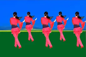 广场舞《山里红》优美的旋律好听极了，零基础16步一看就会