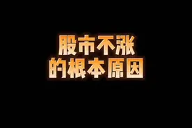 股市不涨的根本原因#经济 #股票 #财经 #股民 #大盘视频封面