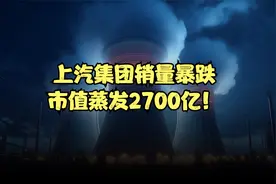 上汽集团销量暴跌，市值蒸发2700亿！视频封面