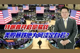美国全面开打贸易战，股市暴跌，特朗普为何一点儿不在乎？视频封面