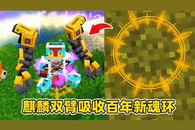 我的世界斗罗生存240：麒麟臂吸收新百年魂环，超级X光装备！