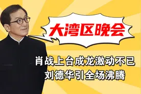 大湾区晚会台下反应，肖战上台成龙激动不已，刘德华引全场沸腾视频封面