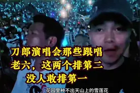 论刀郎演唱会那些跟唱老六，这两位排第二没人敢排第一，重点表情