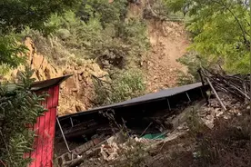5人被困！山西吕梁离石区发生一起山体滑坡 救援进行中